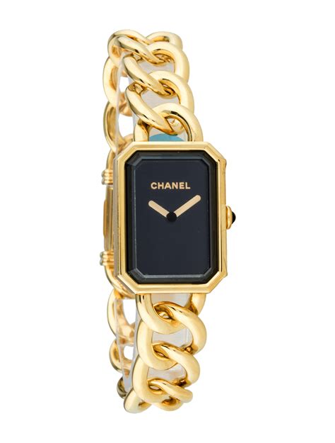 chanel premiere chain bracelet watch price|chanel pearl bracelet with logo.